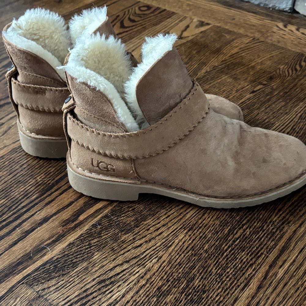 UGG Classic Tan Boots with Plush Lining